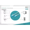 Cabo de rede Digitus CAT 5e U/UTP RJ-45 2 m branco