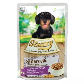 STUZZY Sfilaccetti vitela com massa - comida húmida para cães - 100 g