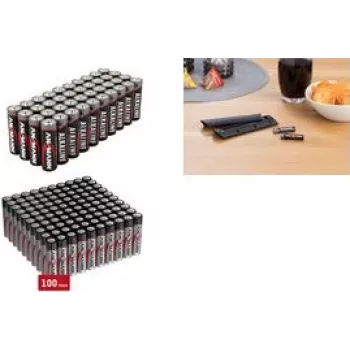 Pilha ANSMANN AAA alcalina Micro 1521-0039 — pack de 100