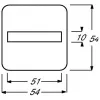 Busch-Jaeger 2506-212 tecla basculante para interruptor, Duro 2000 SI branco