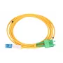 Cabo de patch Extralink SC/APC - LC/UPC Monomodo Duplex G.657.A1 3mm 1m