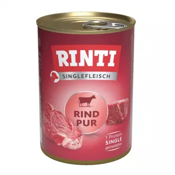 RINTI Singlefleisch Pur Vaca - Comida húmida para cães - 400g