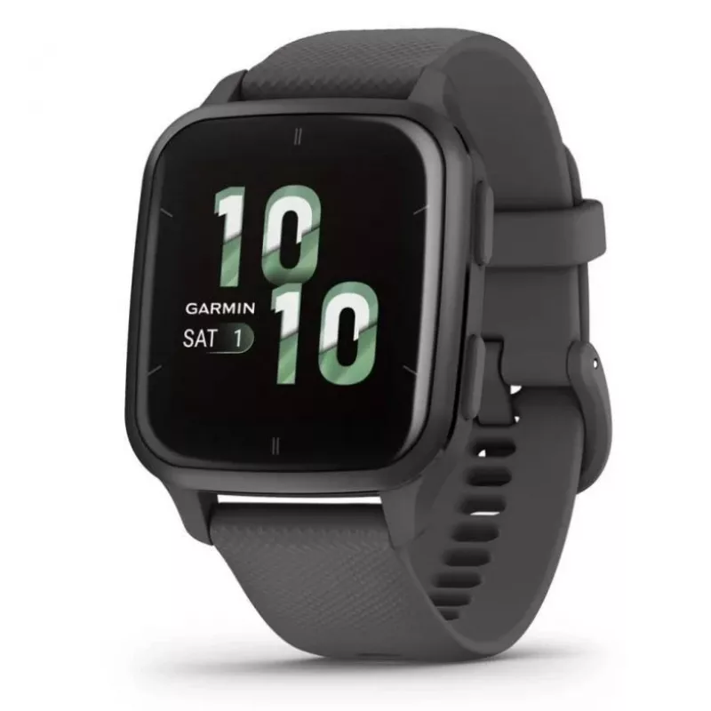 Smartwatch GARMIN Venu Sq 2 — 1,4 inch AMOLED, caixa de 40 mm, cinzento-ardósia, GPS, SpO2, NFC