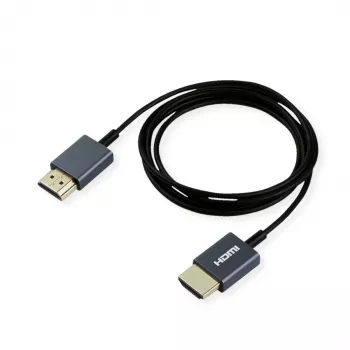 Cabo coaxial HDMI ROLINE ultrafino 4K60 ST/ST - cabo - digital/ecrã/vídeo (11.04.5938)