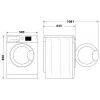 Máquina de lavar roupa Indesit FFD 11489 BV EE, A, carga frontal, capacidade de lavagem 11 kg, 1351 rpm, profundidade 60,5 cm, branco | Whirlpool