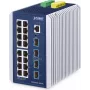 Switch gerido PLANET IP30 Industrial L3 16 portas Gigabit Ethernet