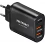 Carregador USB VOLTCRAFT UC-3ACX001 VC-12231145 adaptador de tomada corrente de saída (máx.) 3000 mA 3 x USB, conector fêmea USB-C™ (Power Delivery) (VC-12231145)