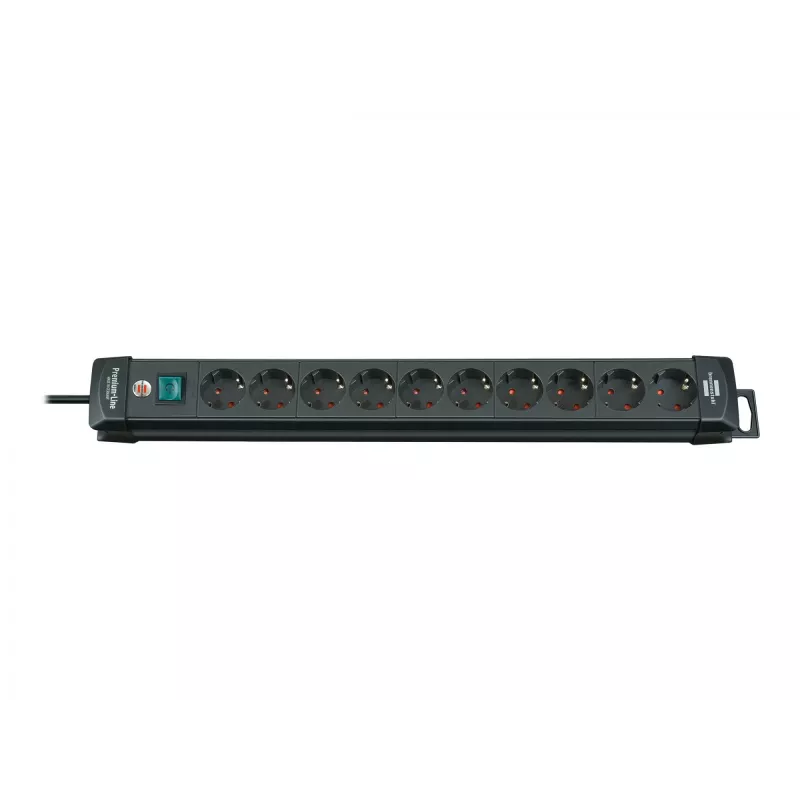 Extensão elétrica Brennenstuhl 1951100100 3 m 10 tomadas interior preta