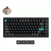 Teclado mecânico Keychron Q1 Ultra 8K — layout 75%, USB + RF sem fios + Bluetooth, RGB, preto