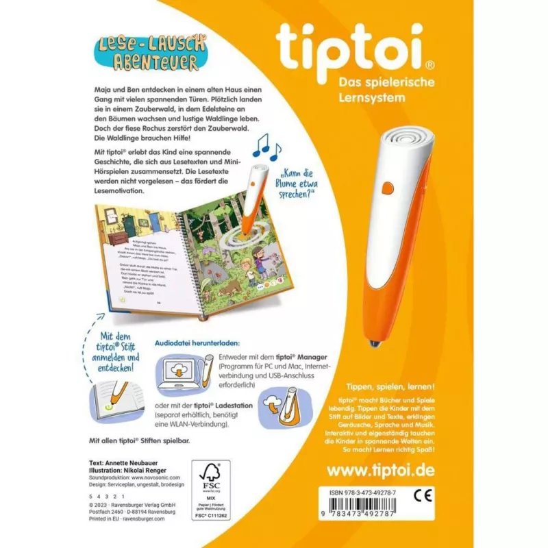 tiptoi Lese-und-Hör-Abenteuer: Zauberwald, livro didático
