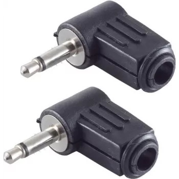 Conector de cabo shiverpeaks BS51100-W2 3,5 mm preto macho 2 unid.