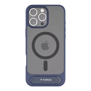 Capa Torras Pstand Series para iPhone 16 Pro — azul, fina, capa de proteção leve