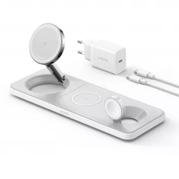 Anker MagGo Universal branco carregamento sem fios USB carregamento rápido interior