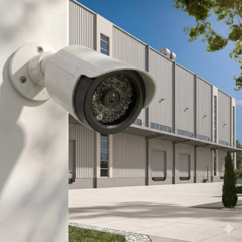 Câmara falsa com LEDs IR, CEE IR1800 W — câmara de vigilância decorativa não funcional