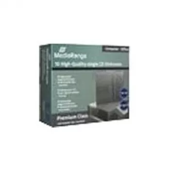 MediaRange embalagem de retalho caixas finas para CD individuais - caixa jewel fina para CD de armazenamento - capacidade: 1 CD/DVD - preto, transparente (embalagem de 10) (BOX32)