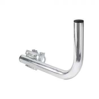 Suporte de varanda direito Extralink B300 com abraçadeiras em U M8 aço galvanizado