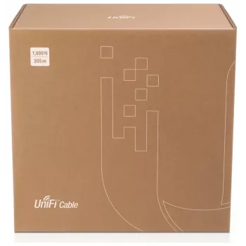 Cabo de rede Ubiquiti U-Cable-C6-CMP U/UTP Cat6 305m branco