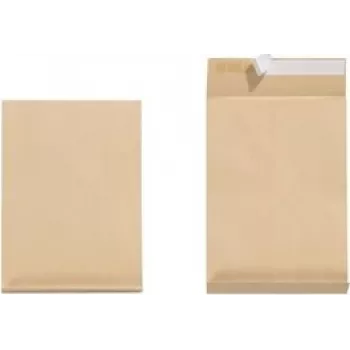 Herlitz 10900355 envelope de envio com fundo em fole C4, castanho, autoadesivo, 130 g/m²