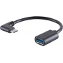 Cabo USB S/CONN 13-30010 USB 3.2 Gen 1 0,1 m USB-C USB-A preto