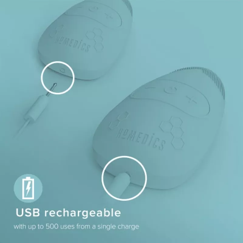 Escova de limpeza facial Homedics FAC-350-EUA Honeycomb Silicon, cabeça de silicone em favo para limpeza suave