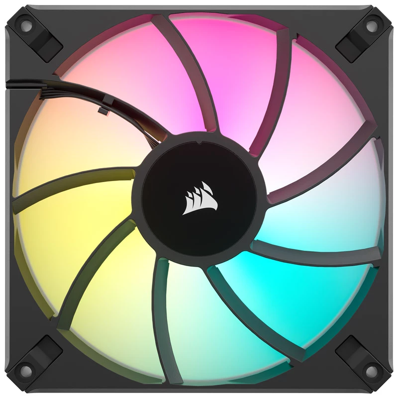 Corsair iCUE AF140 RGB ELITE CO-9050156-WW ventoinha para caixa, PWM, 140 mm, (2 unid.) com controlador RGB, preta