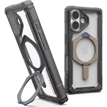 UAG Urban Armor Gear Plasma XTE MagSafe Kickstand capa | Apple iPhone 17 | ash (transparente)/titan | 114526113136 (114526113136)