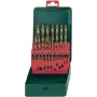 Conjunto de brocas Metabo 627156000 — HSS, revestidas a TiN, 19 peças