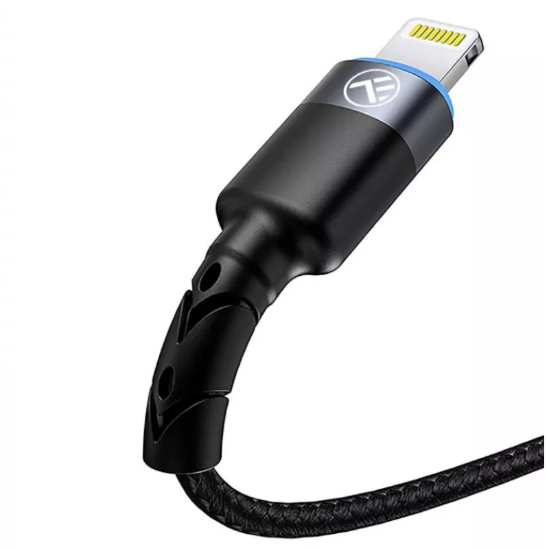 Cabo de dados USB para Lightning Tellur 1,2 m nylon entrançado preto