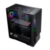 Caixa | GOLDEN TIGER | Formatos de placa-mãe suportados ATX/micro ATX | Preto | Midi Tower | Buffalo M730i | BUFFALOM730I