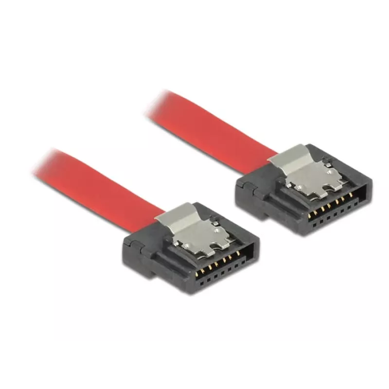 Cabo SATA DeLOCK 0,3 m SATA III 7 pinos vermelho