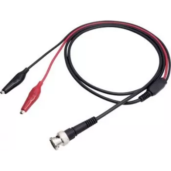 VOLTCRAFT cabo de medição BNC 114 cm preto, vermelho MSC-100 (MSC-100)