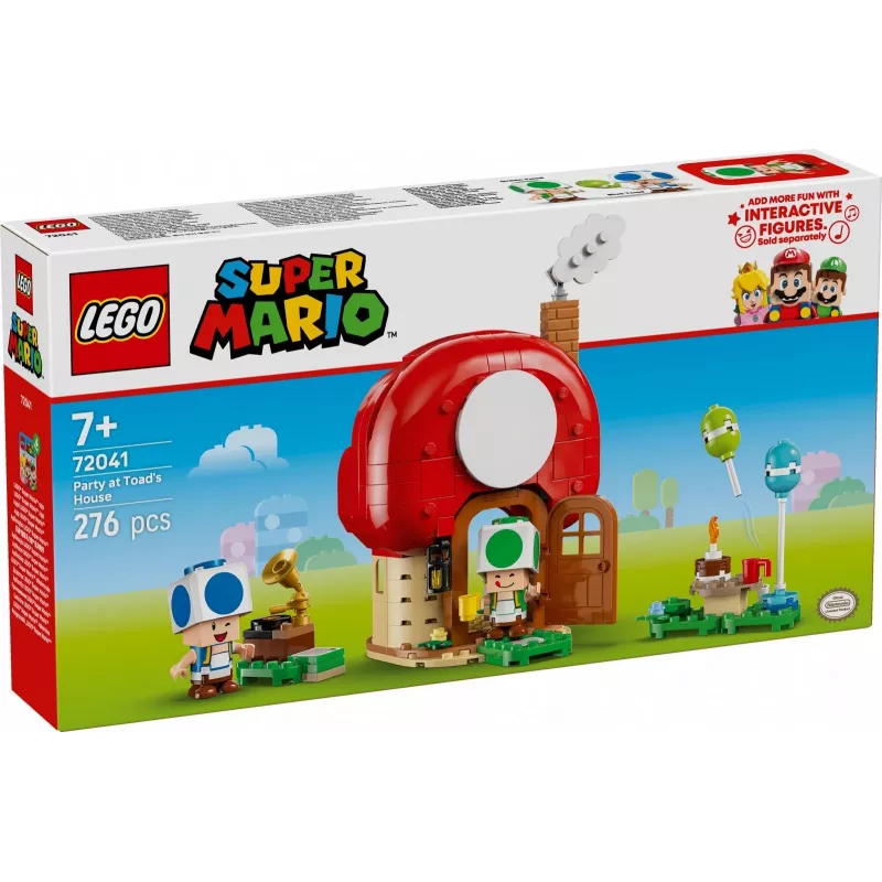 LEGO Super Mario Festa em Casa do Toad conjunto 72041 com funções de jogo interativas
