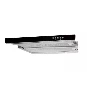 Exaustor de encastre Akpo WK-7 Light Glass 50 em aço inoxidável, preto