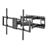 Suporte de parede para TV Maclean MC-482 para televisores planos e curvos 60-120 polegadas até máx. 120 kg, VESA 900x600, orientável, inclinável e rotativo, suporte de TV universal