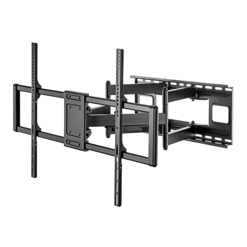 Suporte de parede para TV Maclean MC-482 para televisores planos e curvos 60-120 polegadas até máx. 120 kg, VESA 900x600, orientável, inclinável e rotativo, suporte de TV universal