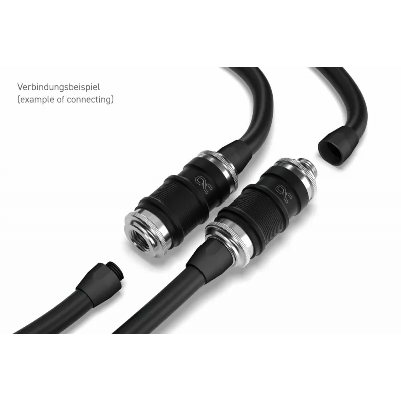 Adaptador de bloco de água Aquatuning GmbH 13876 Latão Níquel Plástico Preto Cromado