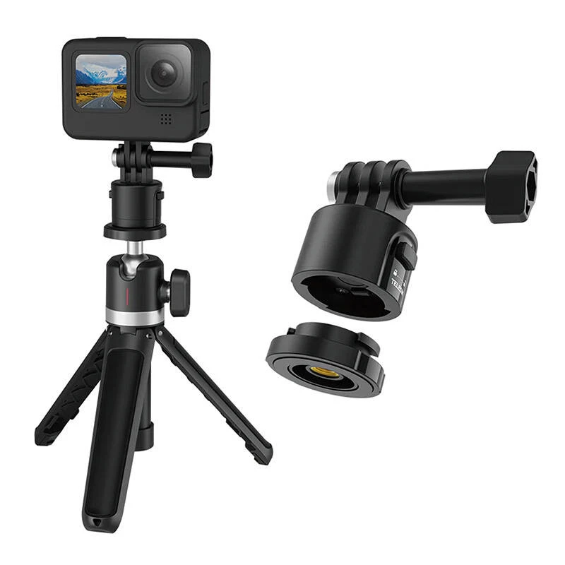 Suporte de fixação rápida Telesin CQM-001 para action cams — base de montagem removível