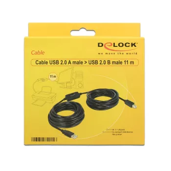 Cabo USB DeLOCK 11m USB2.0-A - USB2.0-B
