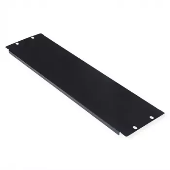 Painel cego ROLINE 19 polegadas 3U preto aço 480 mm