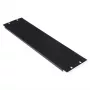 Painel cego ROLINE 19 polegadas 3U preto aço 480 mm
