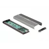 Caixa para SSD DeLOCK 42001 prateado M.2