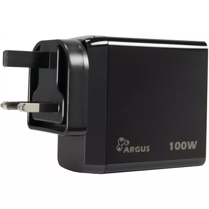 Carregador PD INTER-TECH PD-3100 100W USB-C preto fonte de alimentação rápida