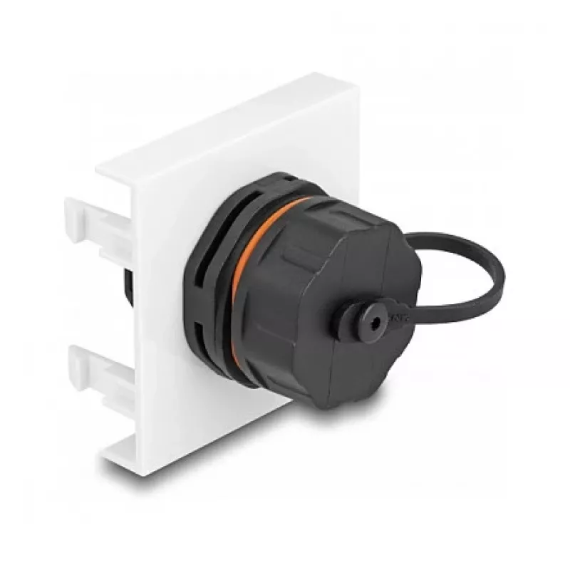 Módulo Easy 45 DeLOCK rede RJ45 Cat.6A 45x45mm 1000 Mbit/s preto