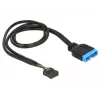 Cabo USB interno DeLOCK 83776 0,45 m macho para fêmea