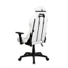 Cadeira gaming Arozzi Torretta SoftPU — branca, revestimento Soft-PU, braços ajustáveis, encosto reclinável