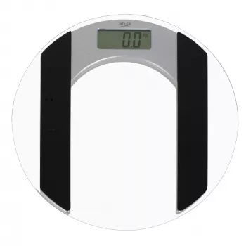 Adler | Balança de gordura corporal | Carga máxima 150 kg | Precisão 100 g | Vidro