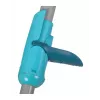 Sistema de limpeza Leifheit Clean Twist Mop Ergo mobil, depósito único, azul, com mopa e rodas direcionais