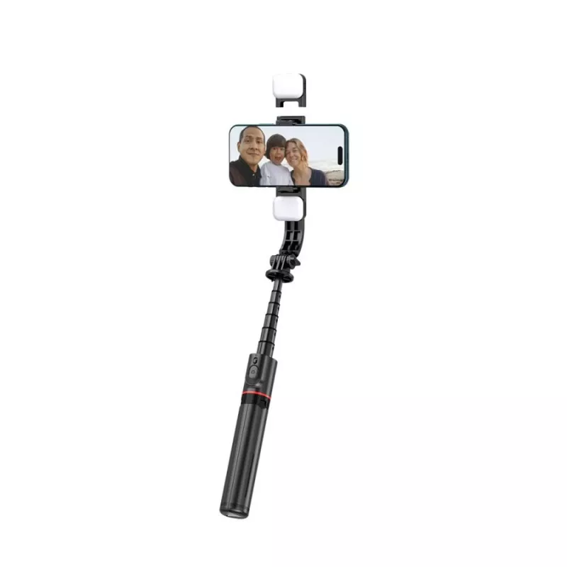 Tech-Protect L05S pau de selfie com tripé, luz LED e telecomando Bluetooth