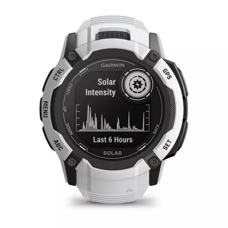 Garmin Instinct 2X Solar 2,79 cm (1,1) MIP 50 mm Digital 176 x 176 píxeis Ecrã tátil branco GPS (satélite)