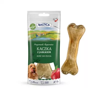 BALTICA Guloseimas Regionais Osso Mastigável Pato com Maçã - Guloseimas para Cães - 1